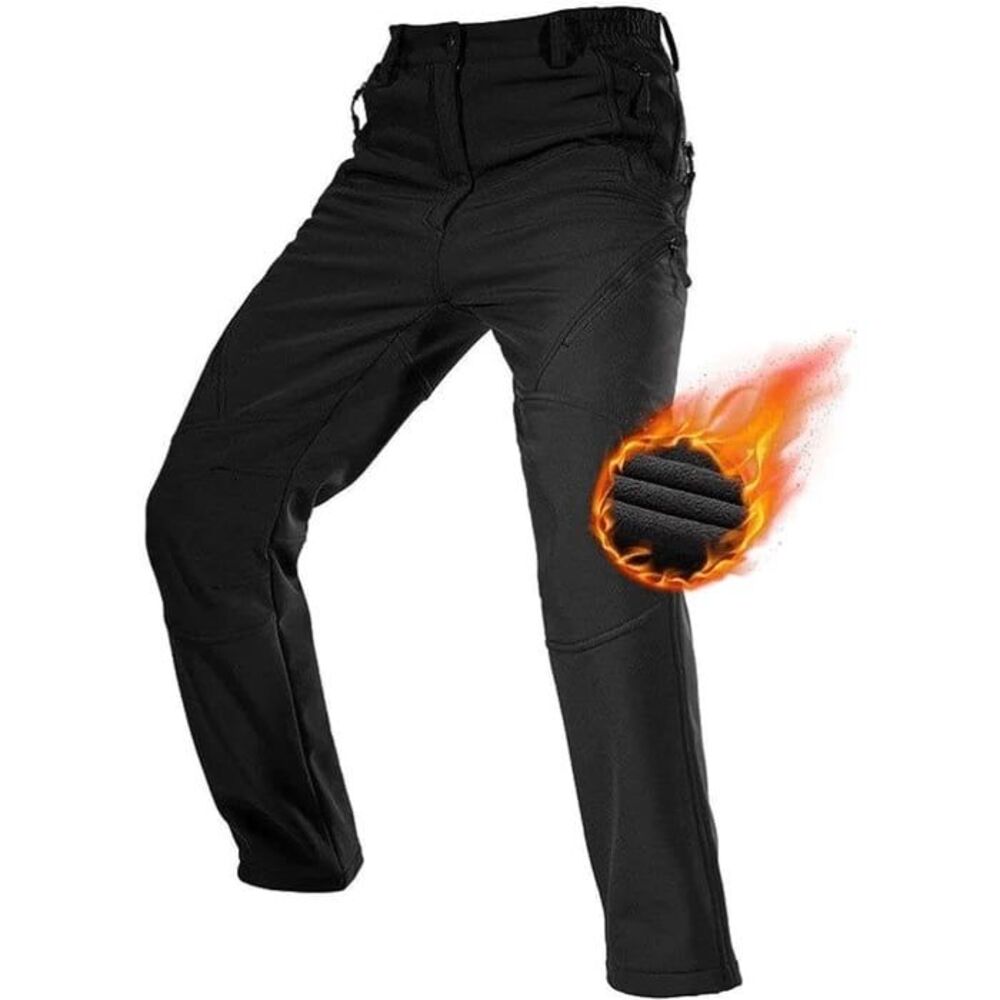 Free Soldier Hurricane Softshell Snow Ski Tactical Pants Sz 32 Black Fleece Line
